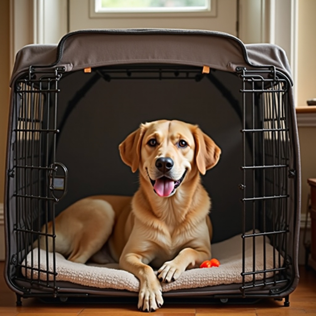 dog crate training older dog