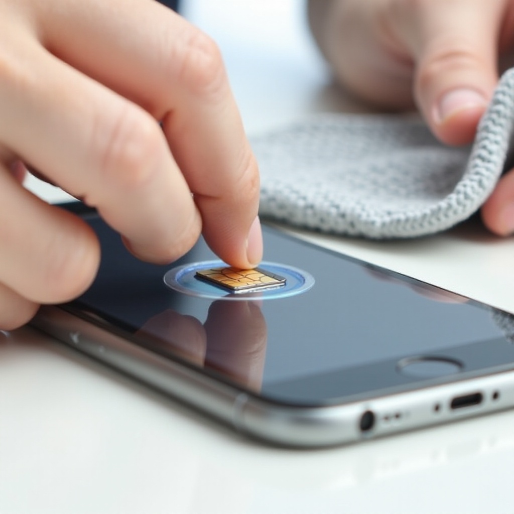 comment nettoyer le slot de carte sim iphone