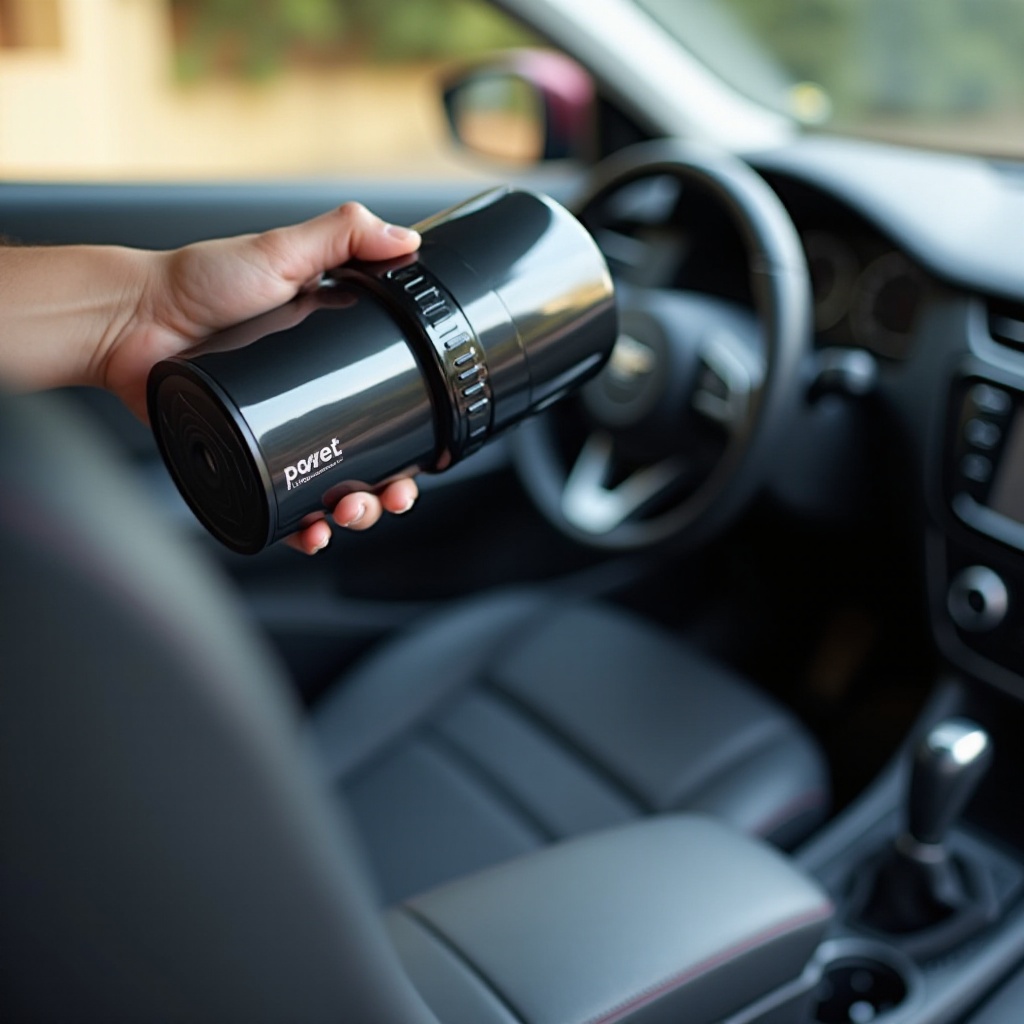 batterij-aangedreven stofzuiger voor de auto
