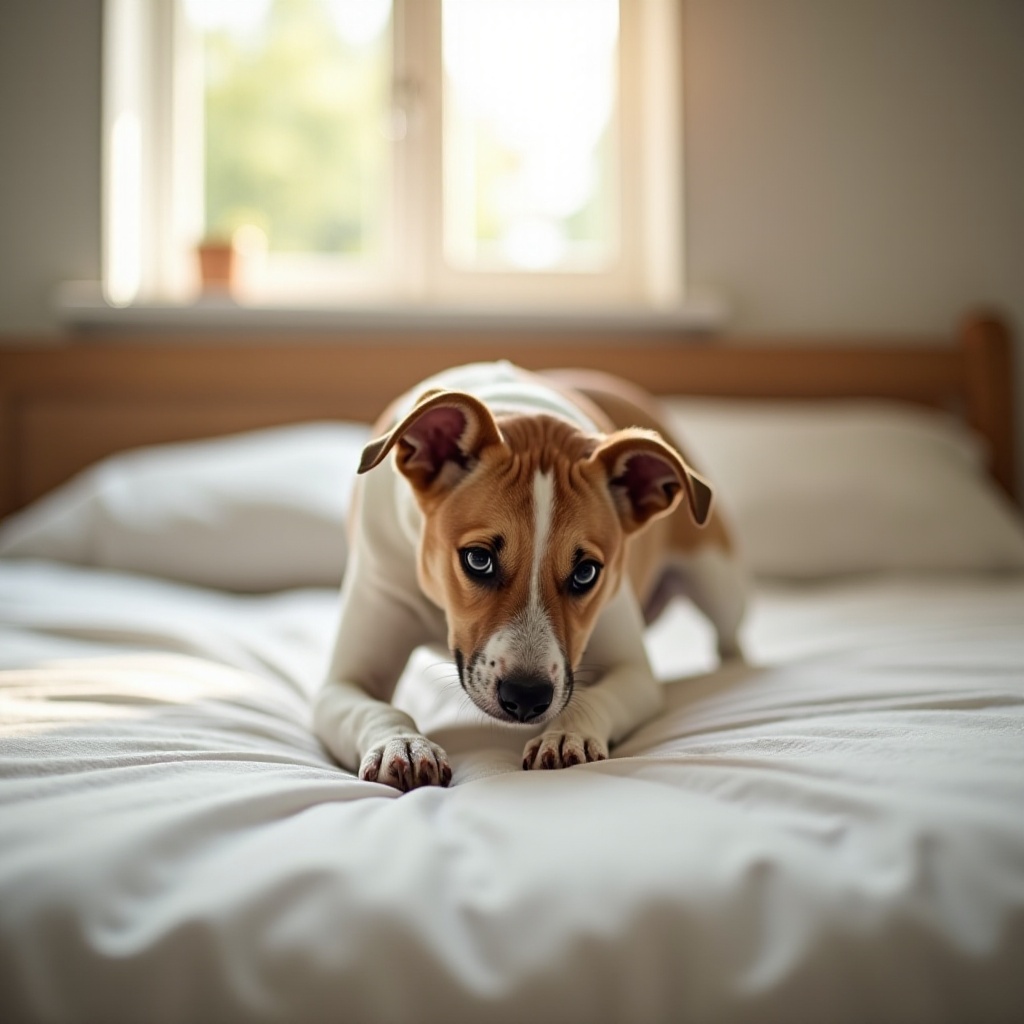 perché il mio cane scava sul mio letto