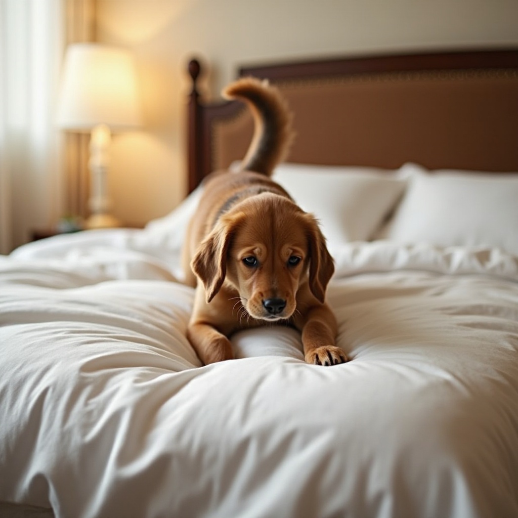 why does my dog dig on my bed
