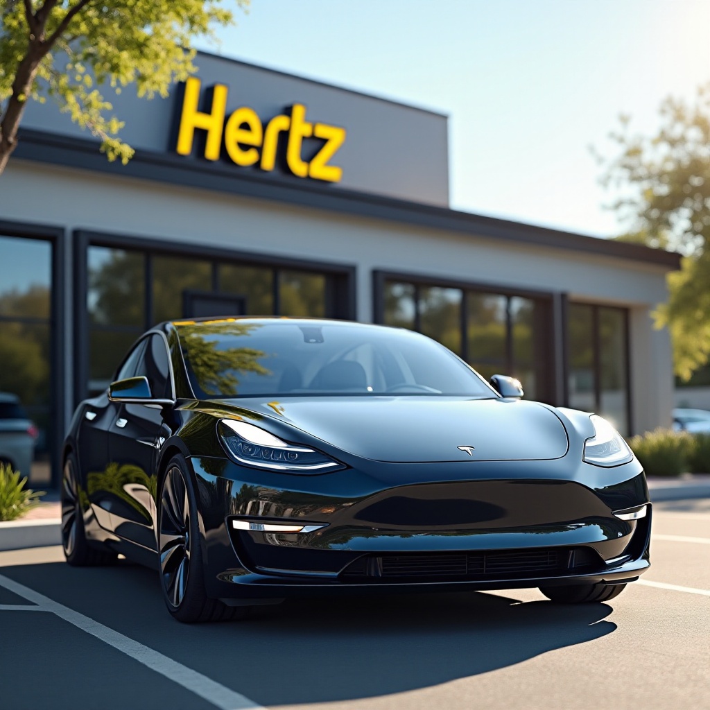 como posso comprar um dos Teslas da Hertz