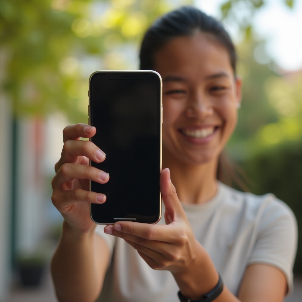 iPhonen kameranäyttö on musta, mutta se ottaa silti kuvia