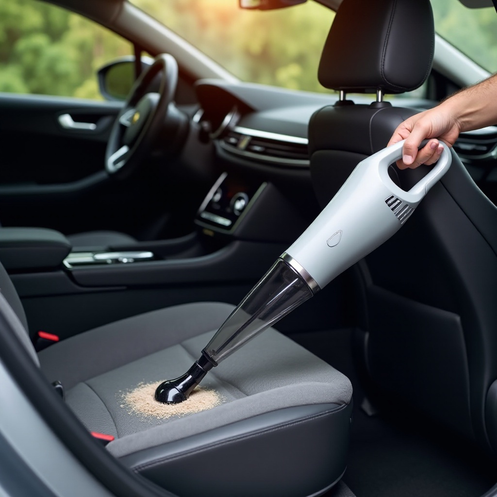 batteriebetriebener Staubsauger für das Auto