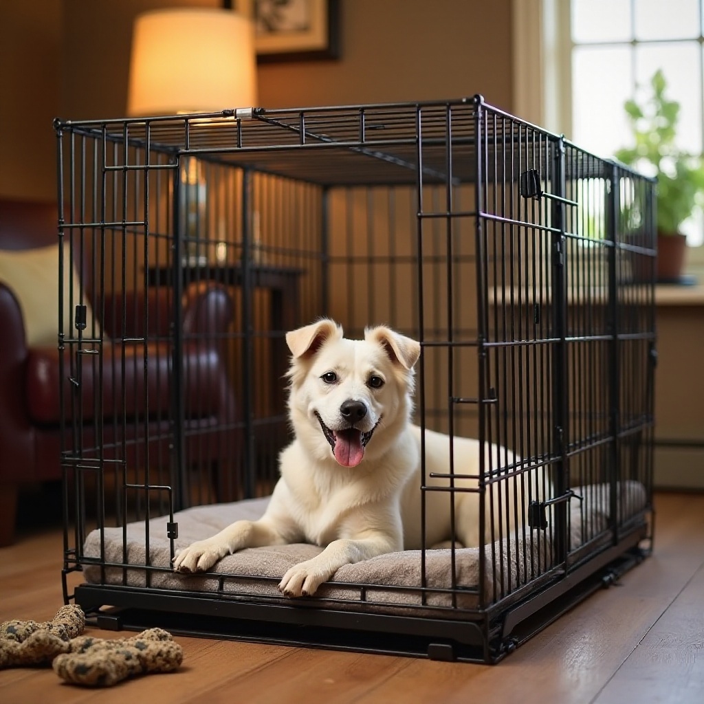 dog crate training older dog