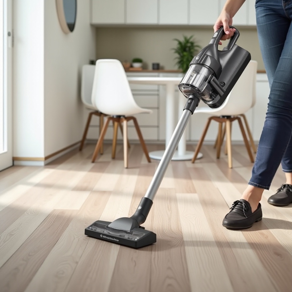 mejor aspiradora sin cable para suelos de LVP