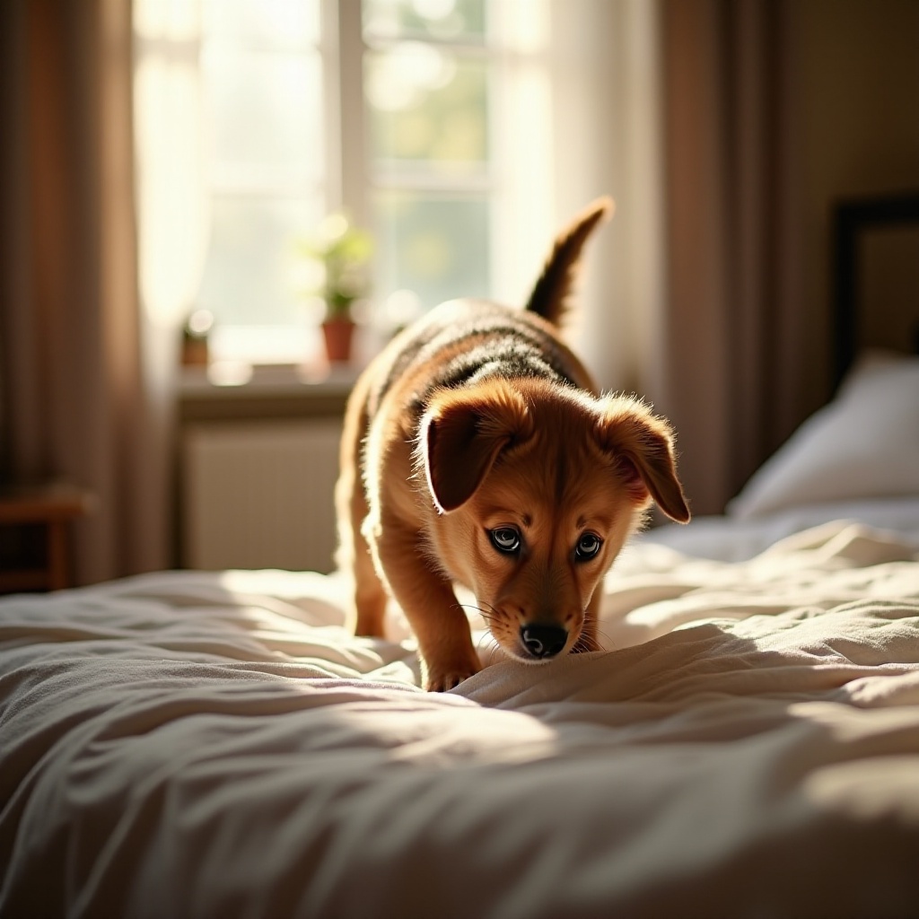 perché il mio cane scava sul mio letto