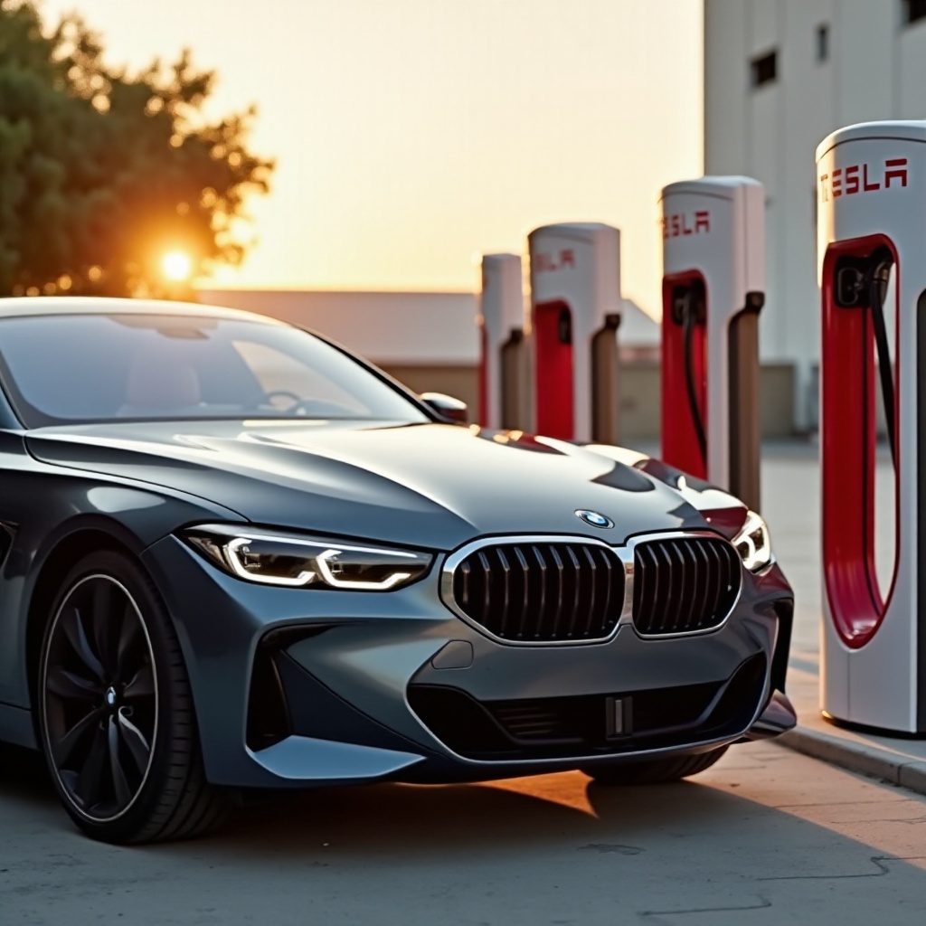 A BMW pode usar o supercarregador da Tesla