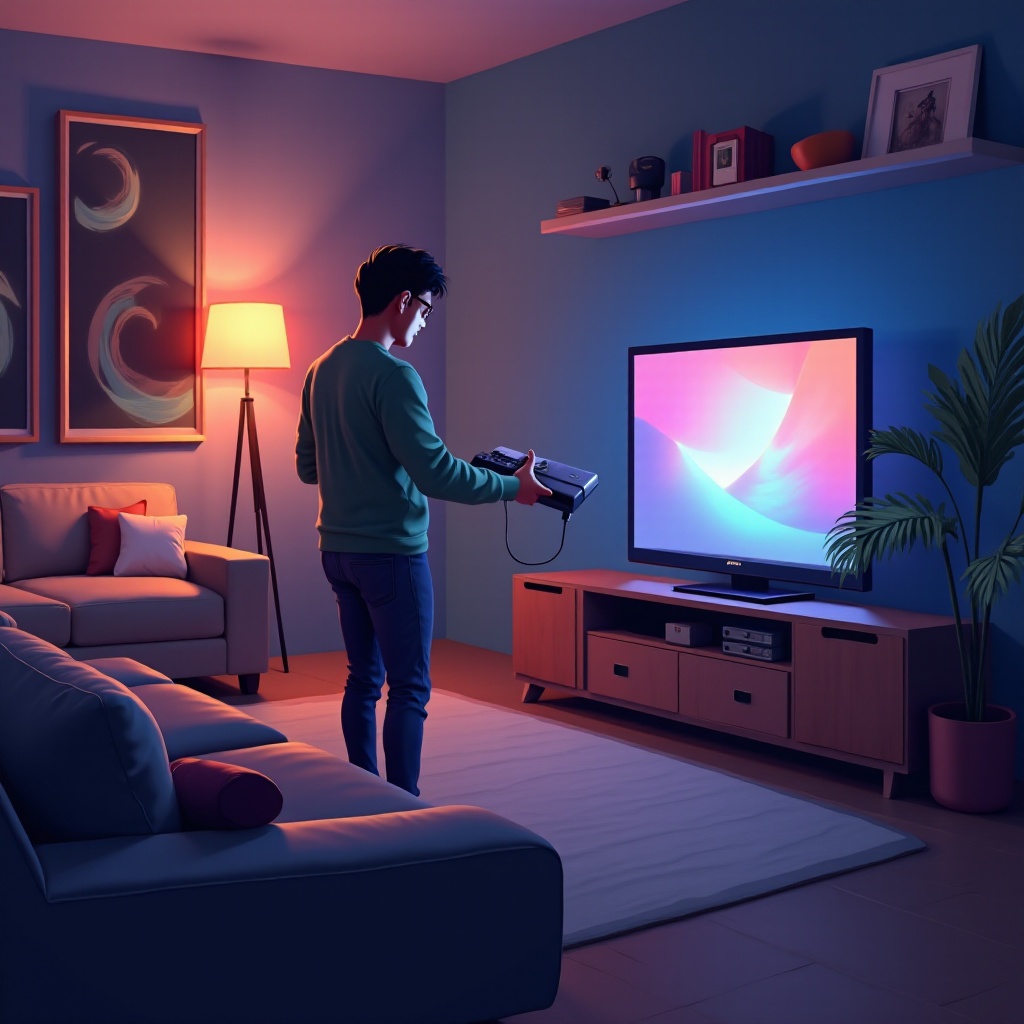 hoe de PS4 op de tv aan te sluiten