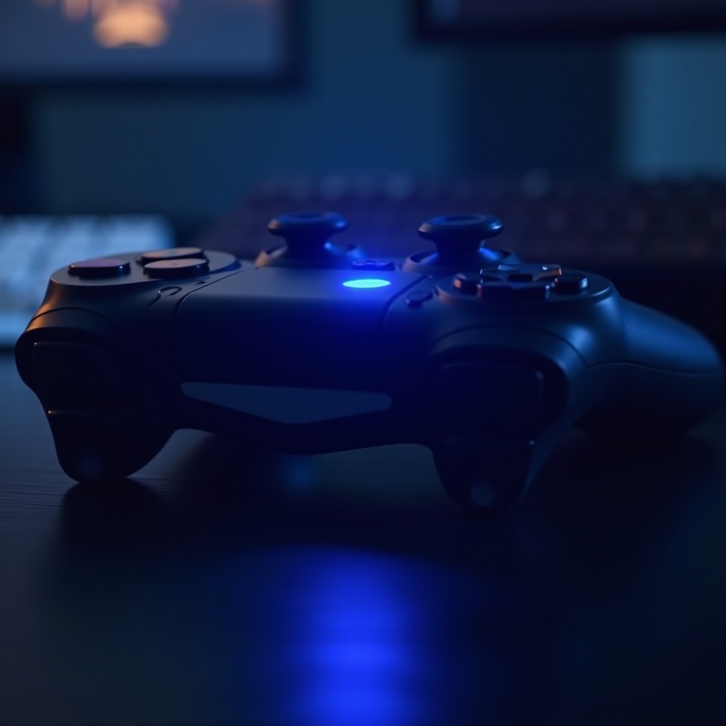 PS4-ohjain vilkkuu vaaleansinisenä