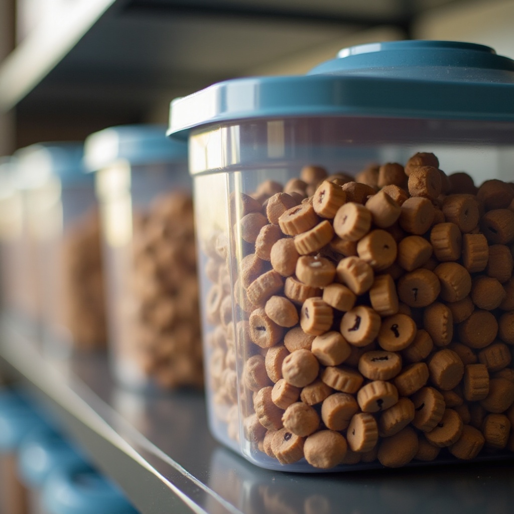 il cibo per cani va a male nei contenitori di plastica