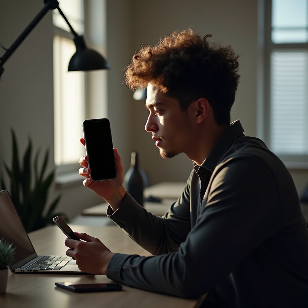 iPhone-camera scherm is zwart maar maakt nog steeds foto's